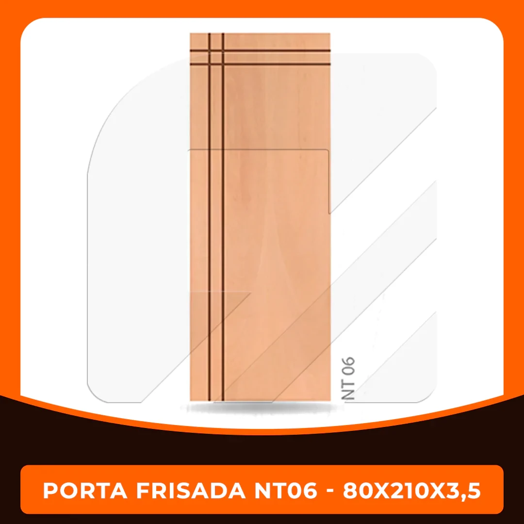 PORTA CURUPIXA FRISADA NT06 80X210X3,5 ENCABEÇADA