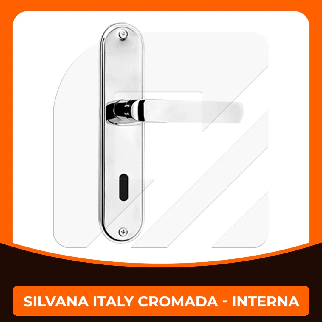 FECHADURA SILVANA 1300  INTERNA ITALY CROMADA - MAQ.40