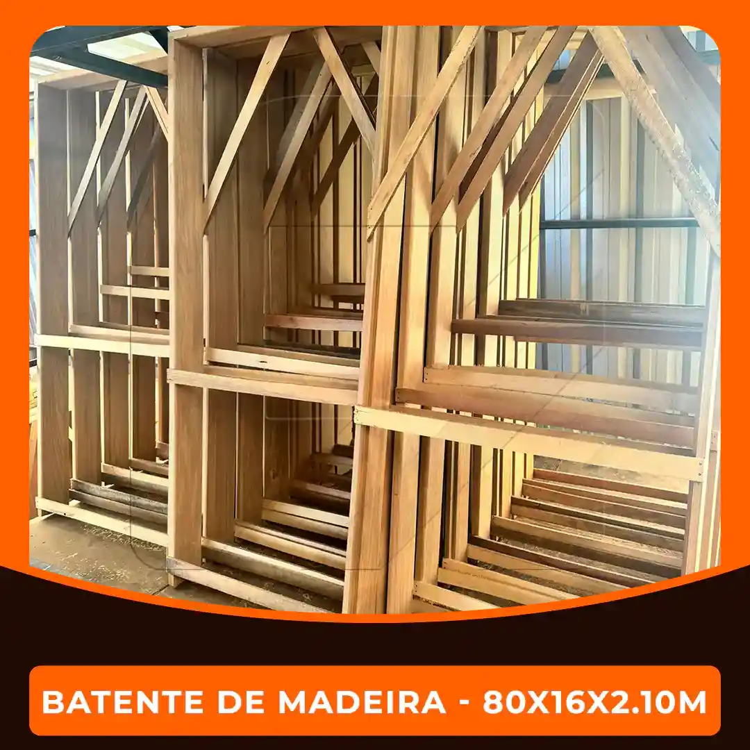 BATENTE DE MADEIRA PASSAGEM 80X16 - TAUARI 3,5