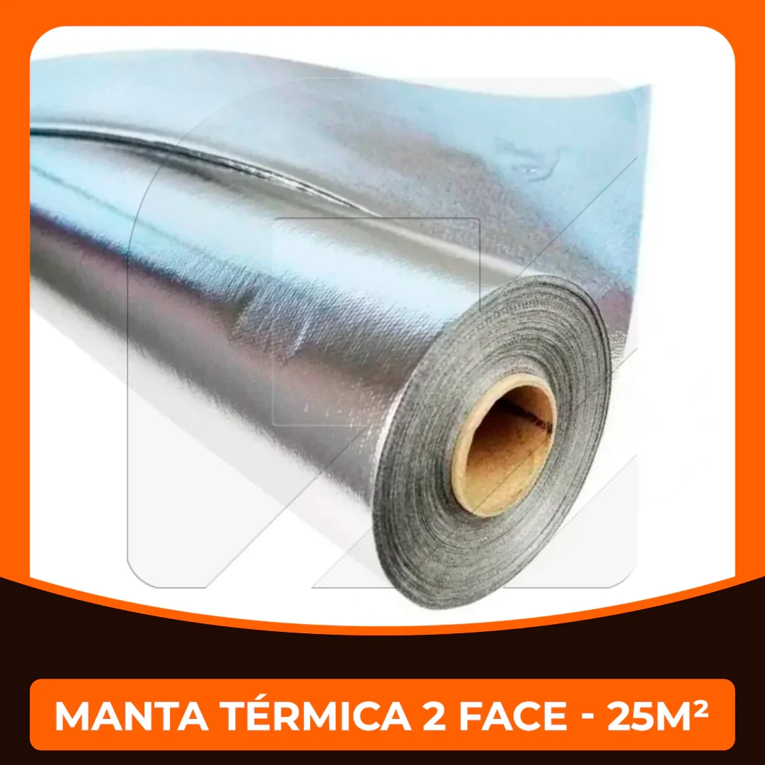 MANTA TÉRMICA 2 FACE 25MÉ COBERFOIL PARA TELHADO